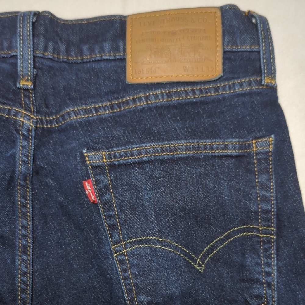 Levi's Premium‎ Lot 514 Straight Leg Dark Wash Mens Jeans Size 31